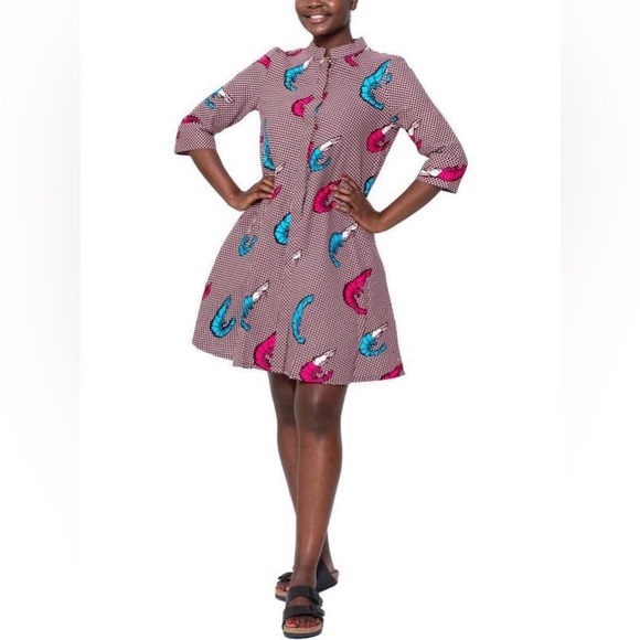Zuri Dresses Zuri Made In Kenya Rare Before Prawn Kitenge Cotton